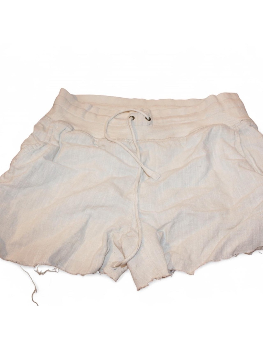 Two Star Dog White Casual Drawstring Shorts